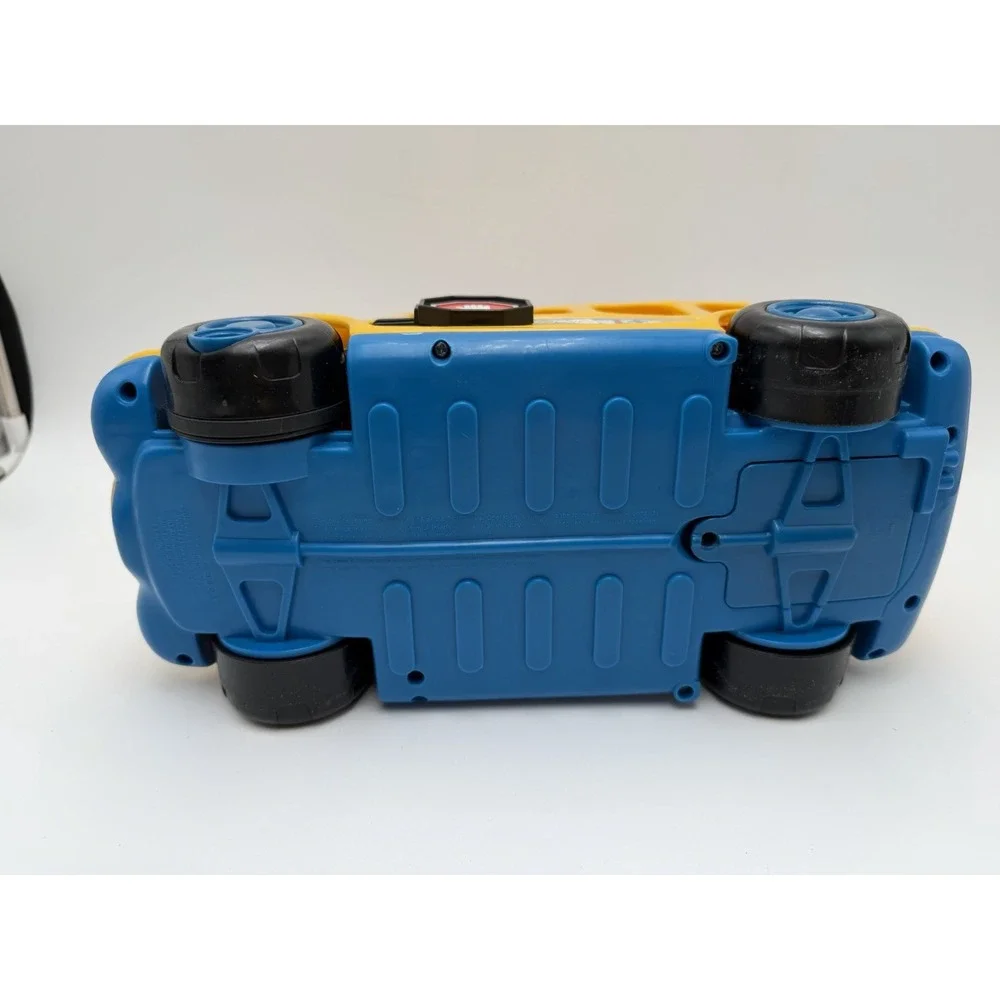 2005 FISHER PRICE LITTLE PEOPLE LIL' MOVERS SCHOOL BUS LIGHT SOUND MUSIC TESTED